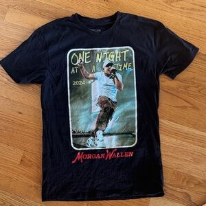 Morgan Wallen Black Graphic T-Shirt 2024 One Night at a Time Tour